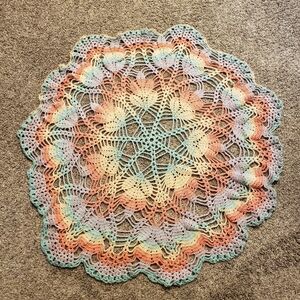 Gorgeous Hand Crocheted Scarf/Shawl/Tablecloth/Doily